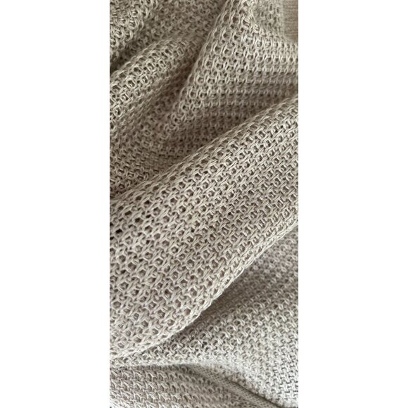 Vince Womens Knit Sweater Beige Long Sleeve Lightweight Pullover Size L - Picture 6 of 9